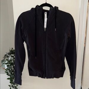 Stori Black Zip-Up Hoodie Size 6